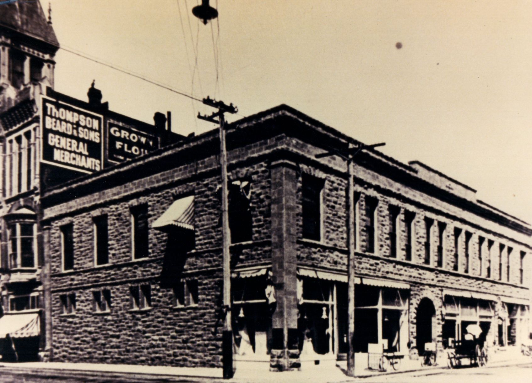 Images of old Napa Behlow building, Masonic temple